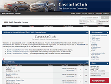 Tablet Screenshot of cascadaclub.com